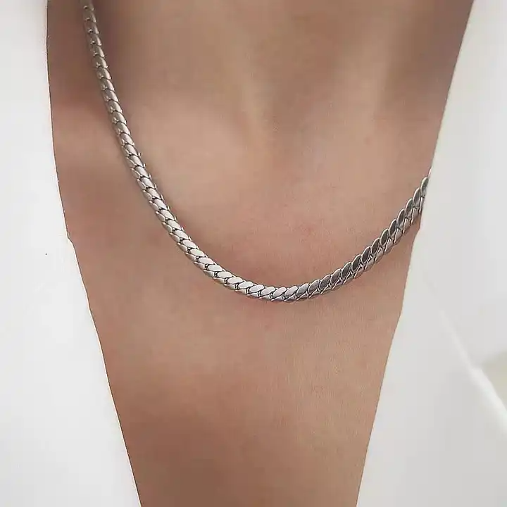 Mira Sølv Kæde halskæde