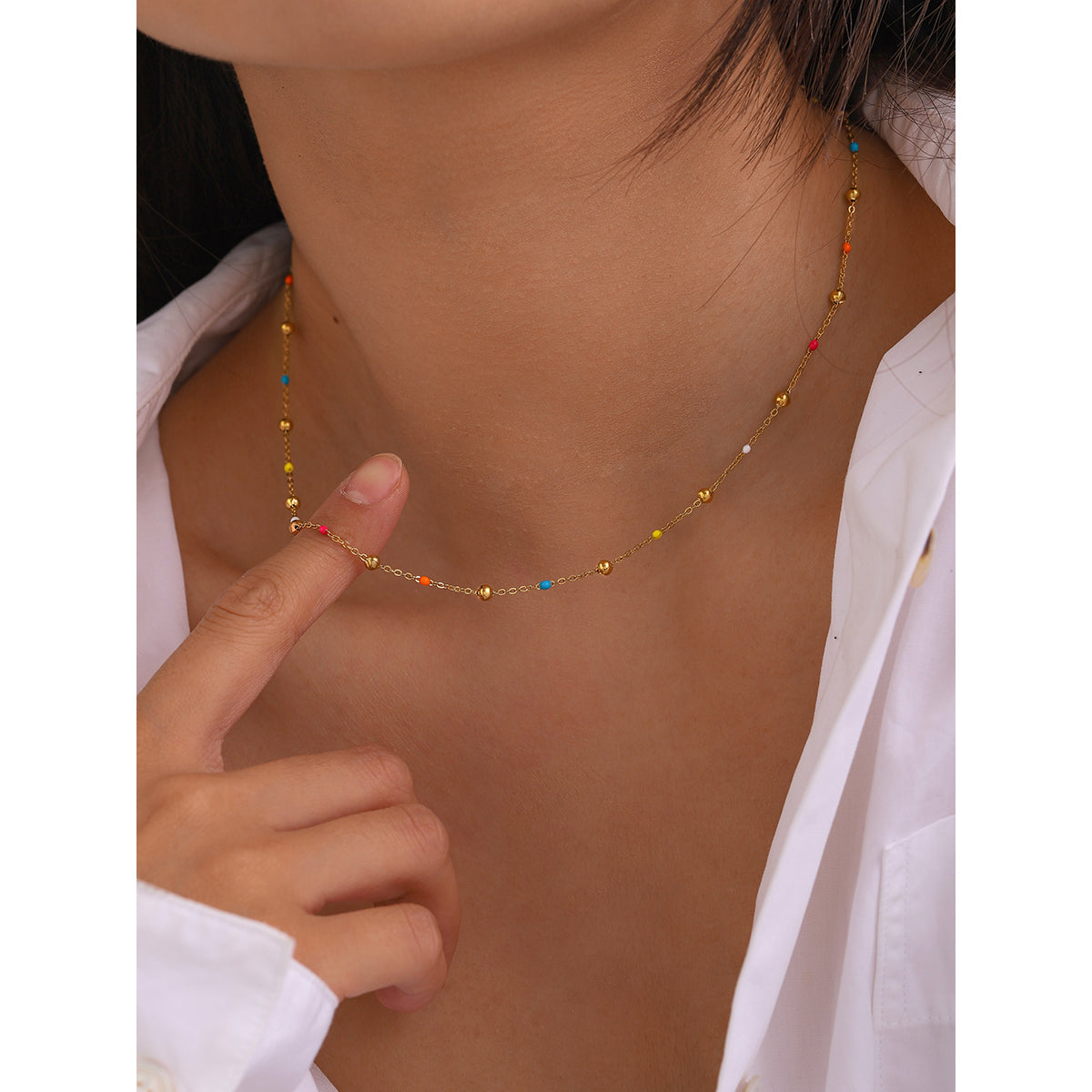 Multifärgad Halsband