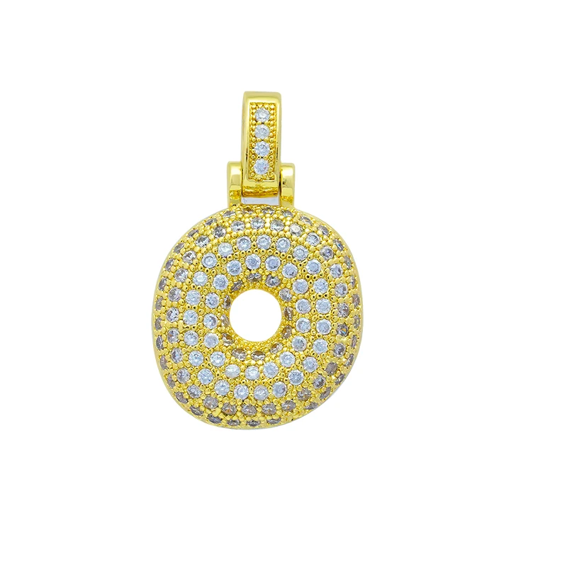 Charm Bokstav 'O' med Stenar