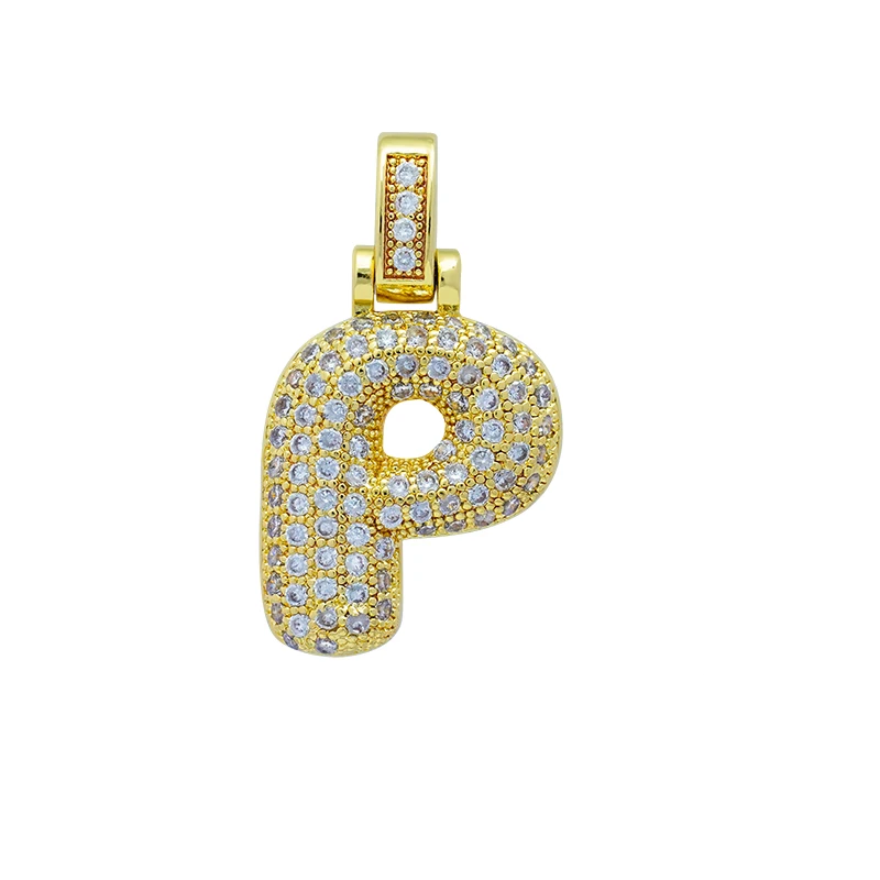 Charm Bokstav 'P' med Stenar