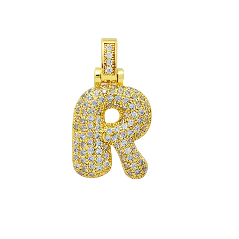 Charm Bokstav 'R' med Stenar