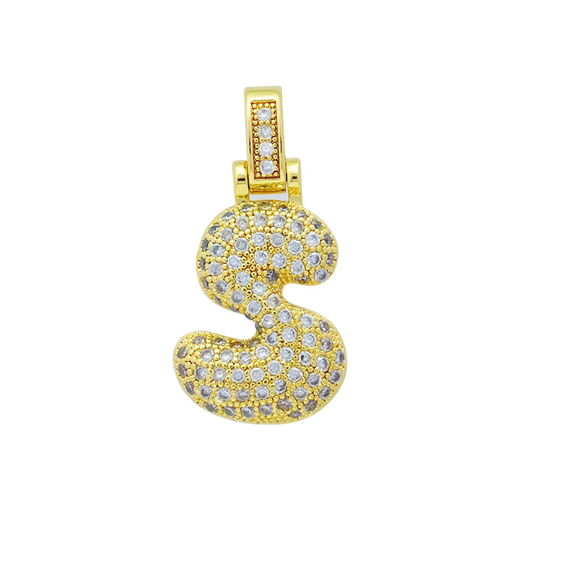 Charm Bokstav 'S' med Stenar