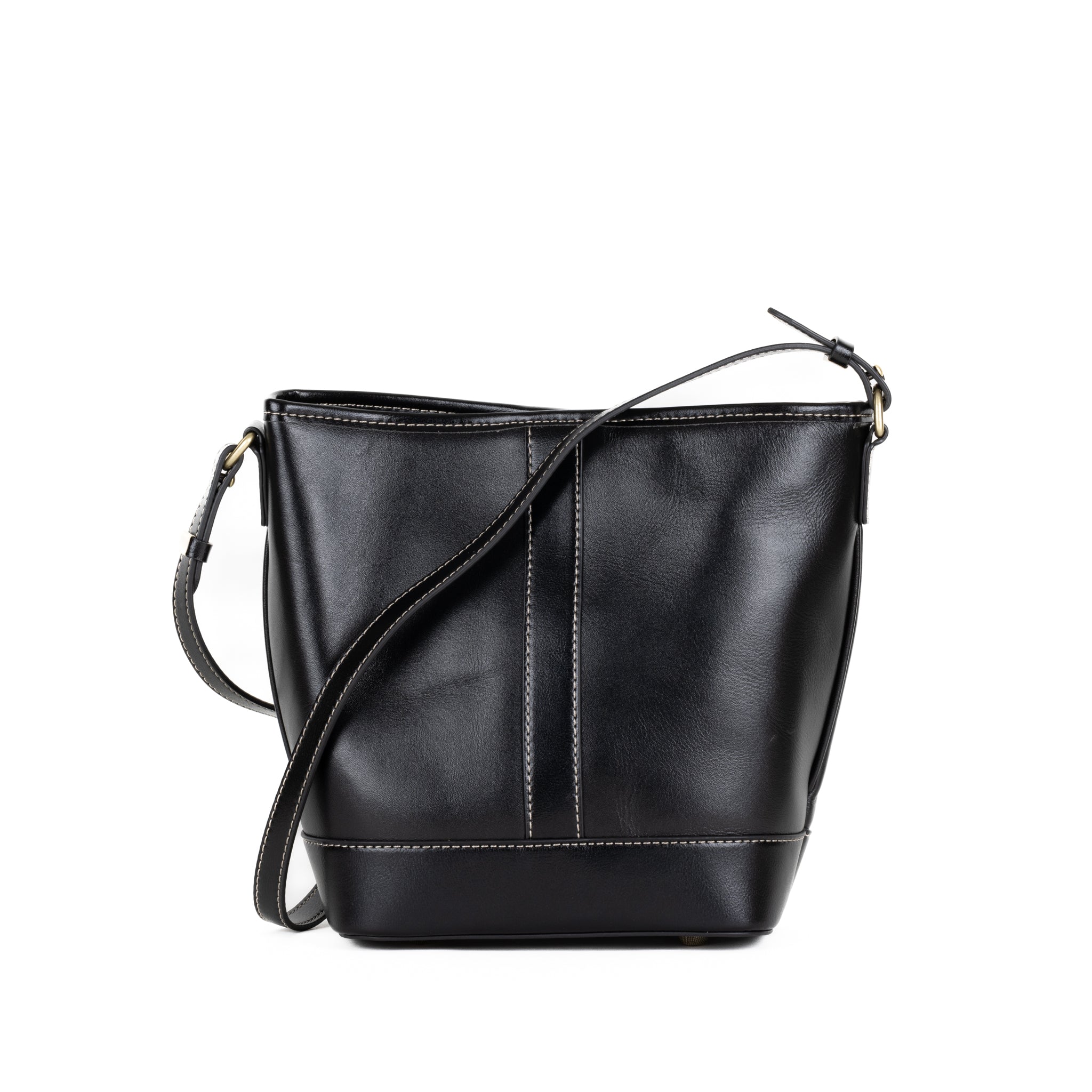 Sac à bandoulière en cuir Sabine 20 - noir