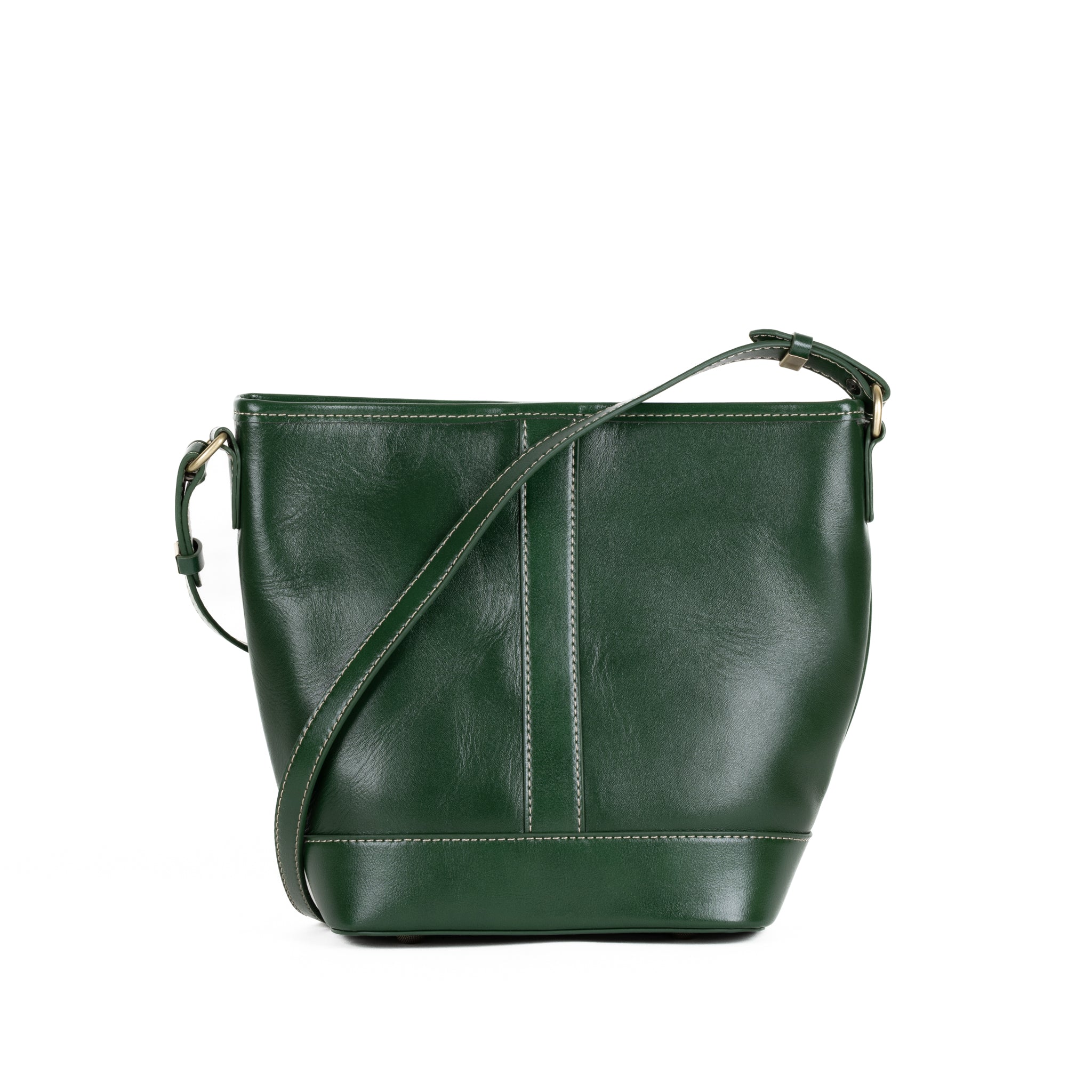 Sabine Leather Shoulder Bag 20 - Green