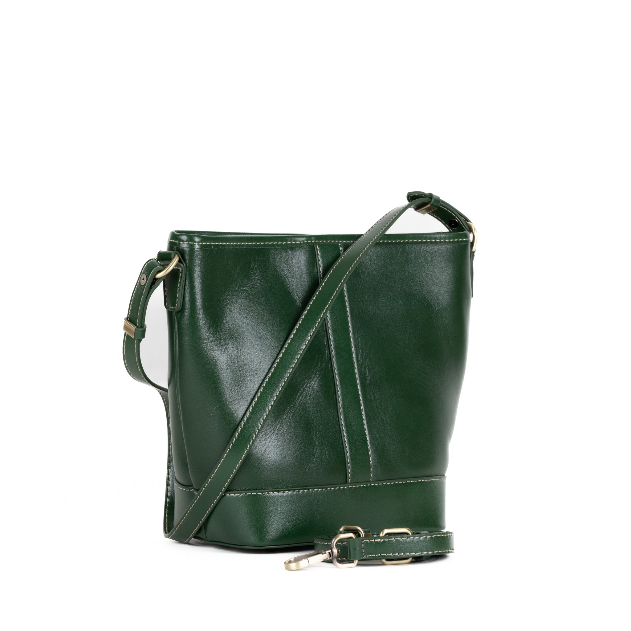 Sabine Leather Shoulder Bag 20 - Green