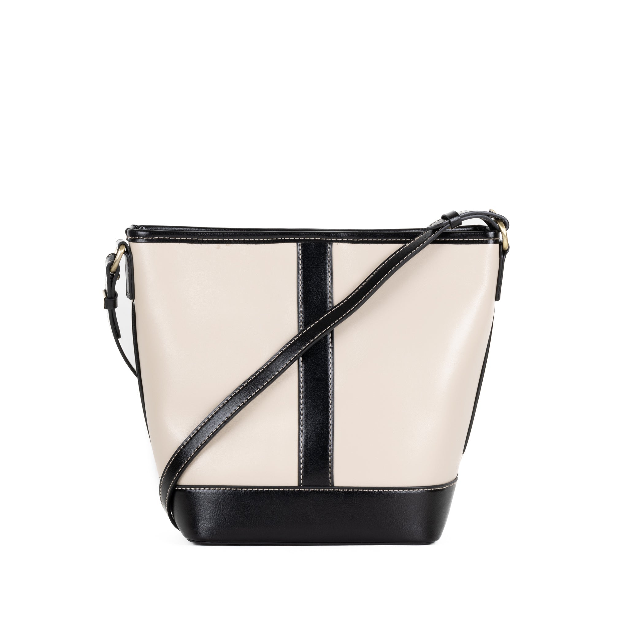 Sac à bandoulière en cuir Sabine 20 - Crème