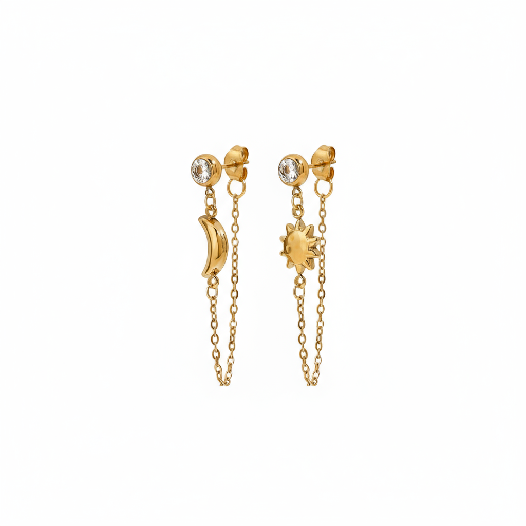 Sol & Måne örhängen