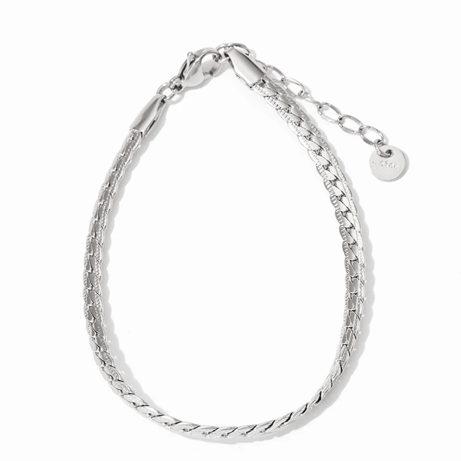 Sula Silver Chain Armband