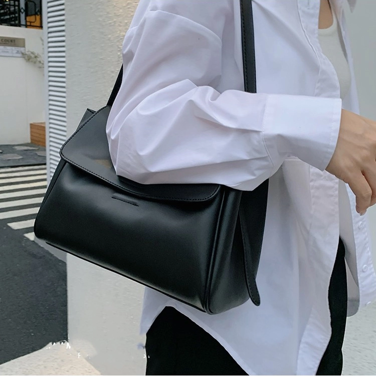 Sac à main en cuir Vanessa 28 - noir