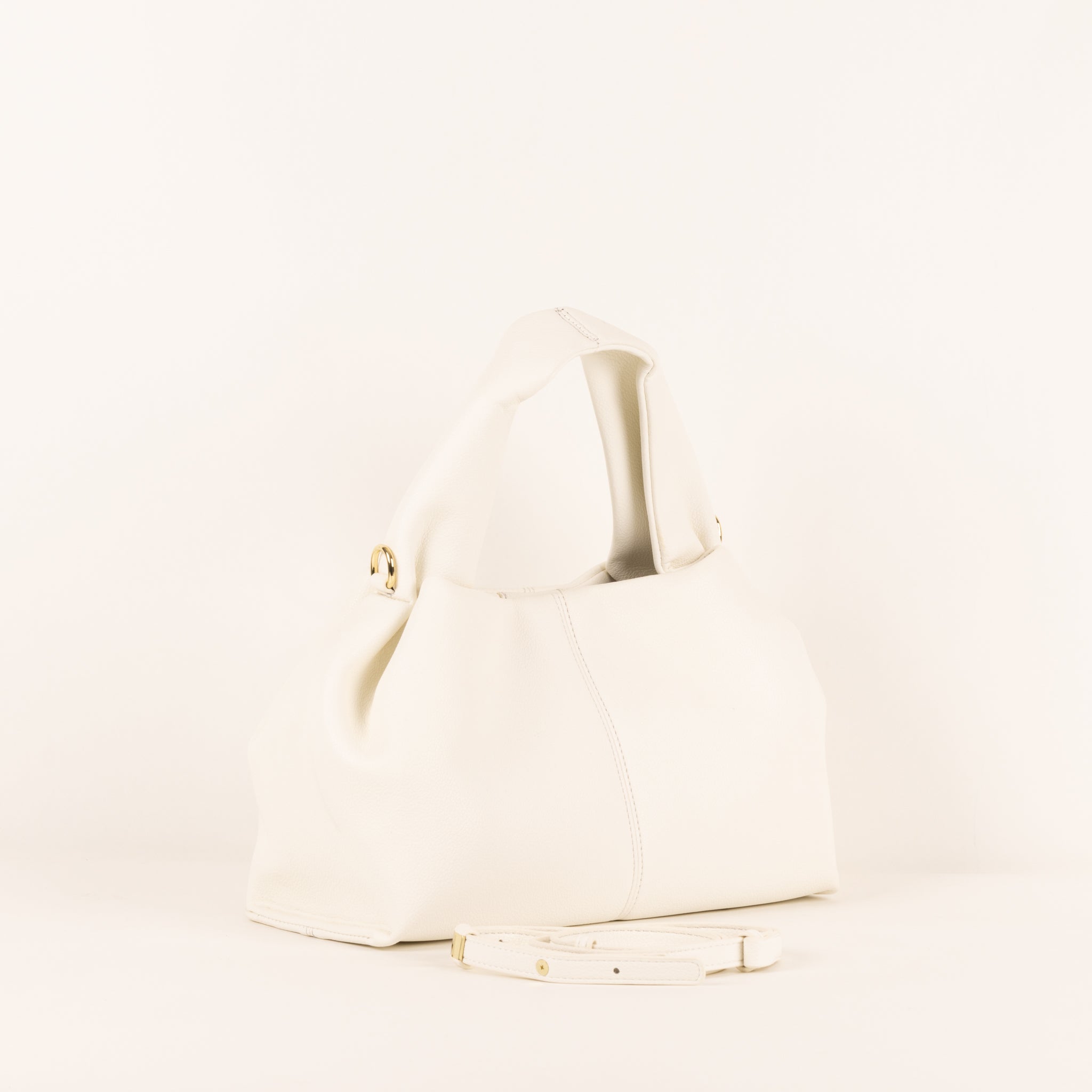 Sabine Leather Shoulder bag 20 - Crème