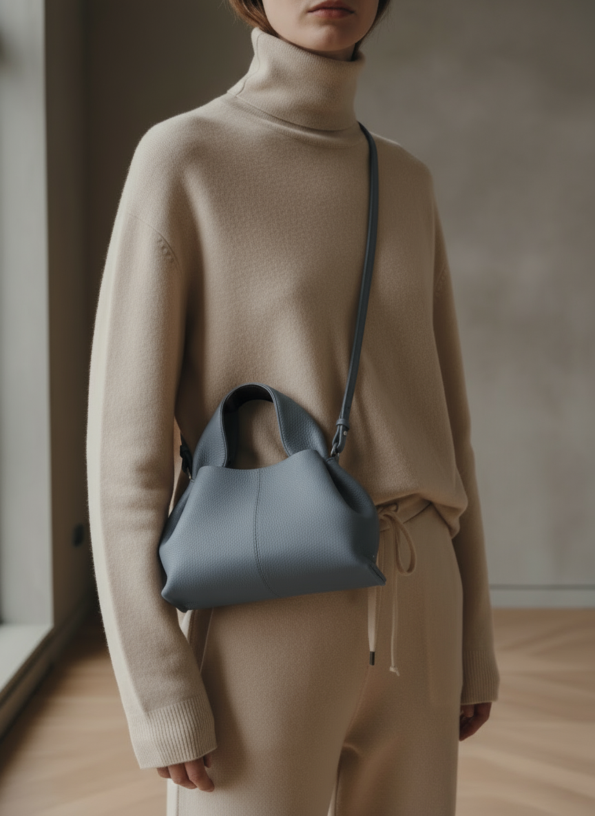 Wexford Petit Nahkainen Käsilaukku 24 - Sininen