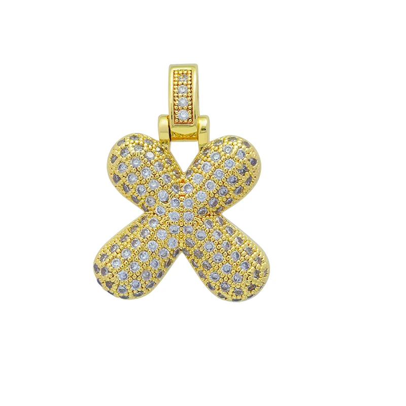 Charm Bokstav 'X' med Stenar
