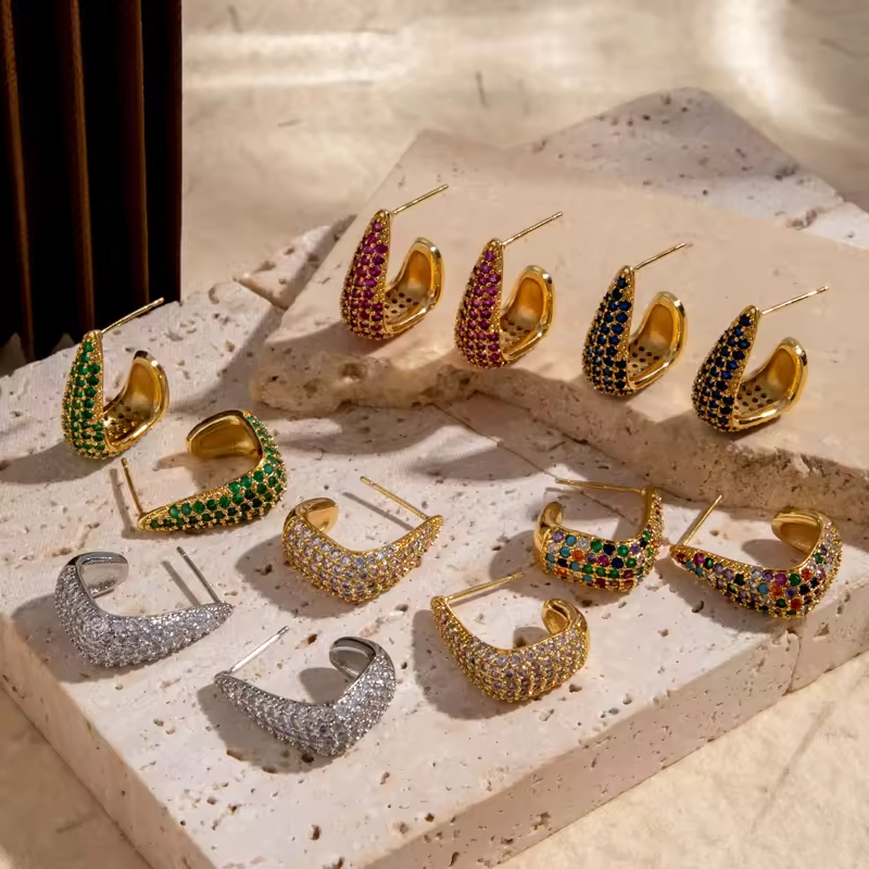 Boucles d'oreilles multiples Polly