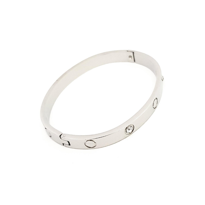 Chloé Silver  Bangle med sten