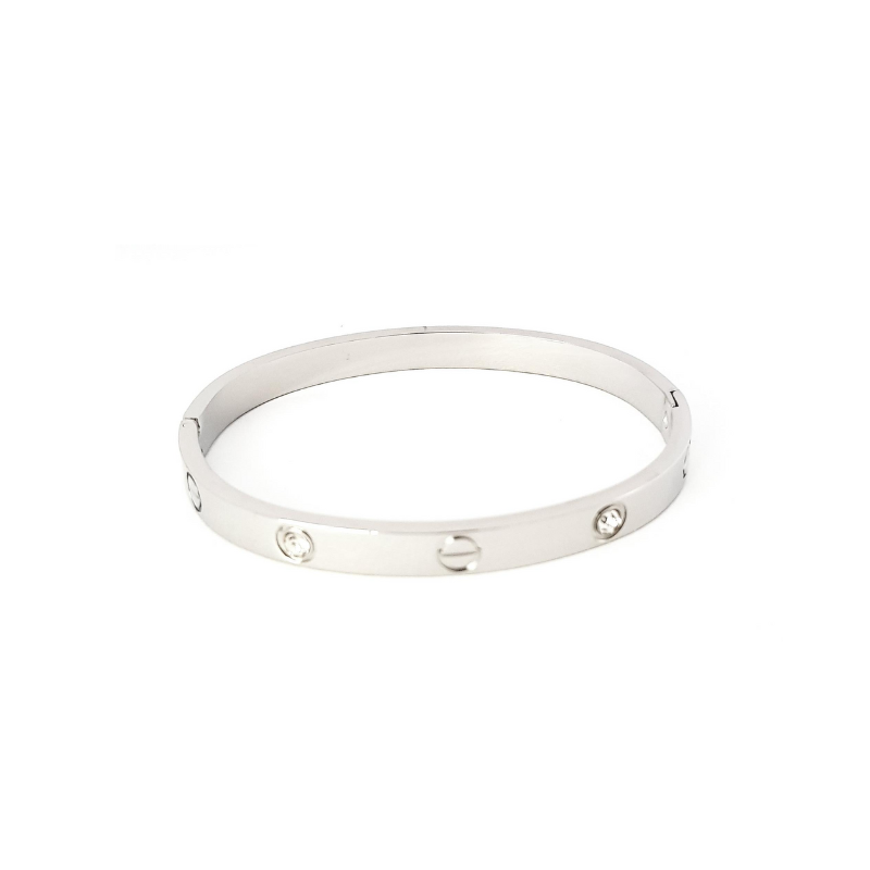 Chloé Sølv Bangle med sten