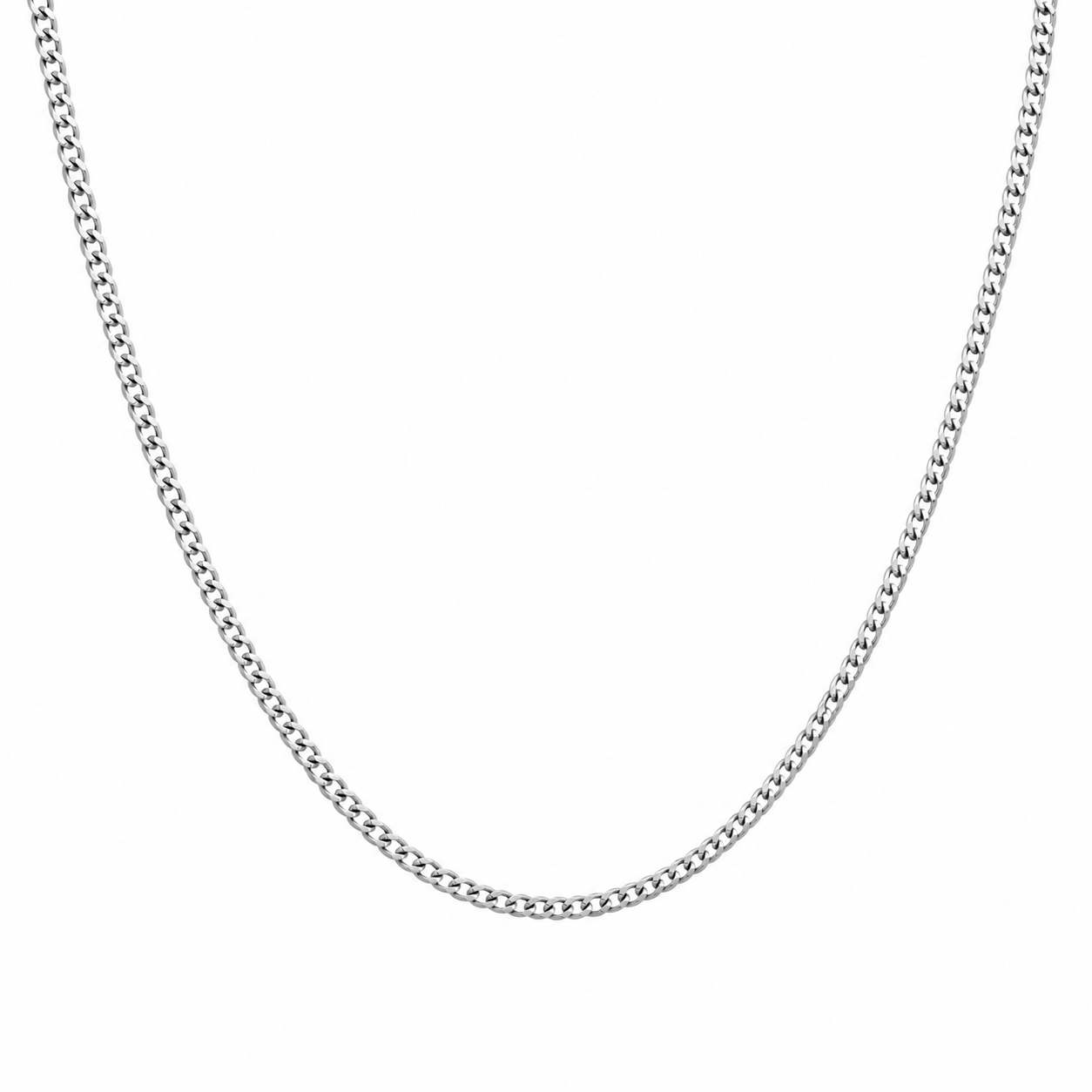 Virelli Halsband Pansarlänk - Silverfärgat - 3mm