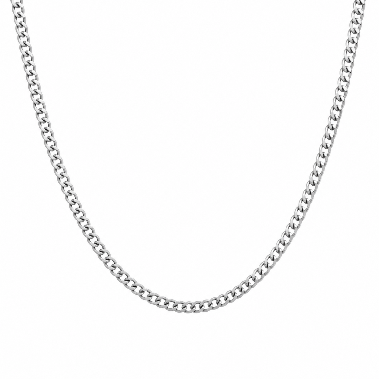 Virelli Halsband Pansarlänk - Silverfärgat - 5mm