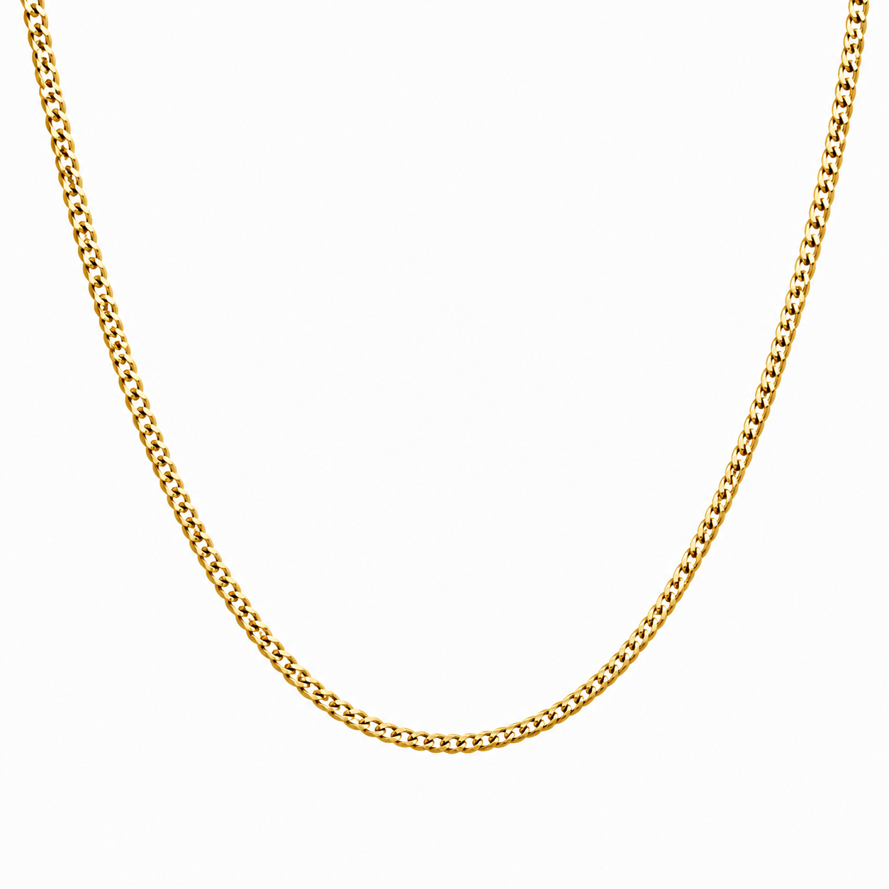 Virelli Halsband Pansarlänk - Guldfärgat - 3mm