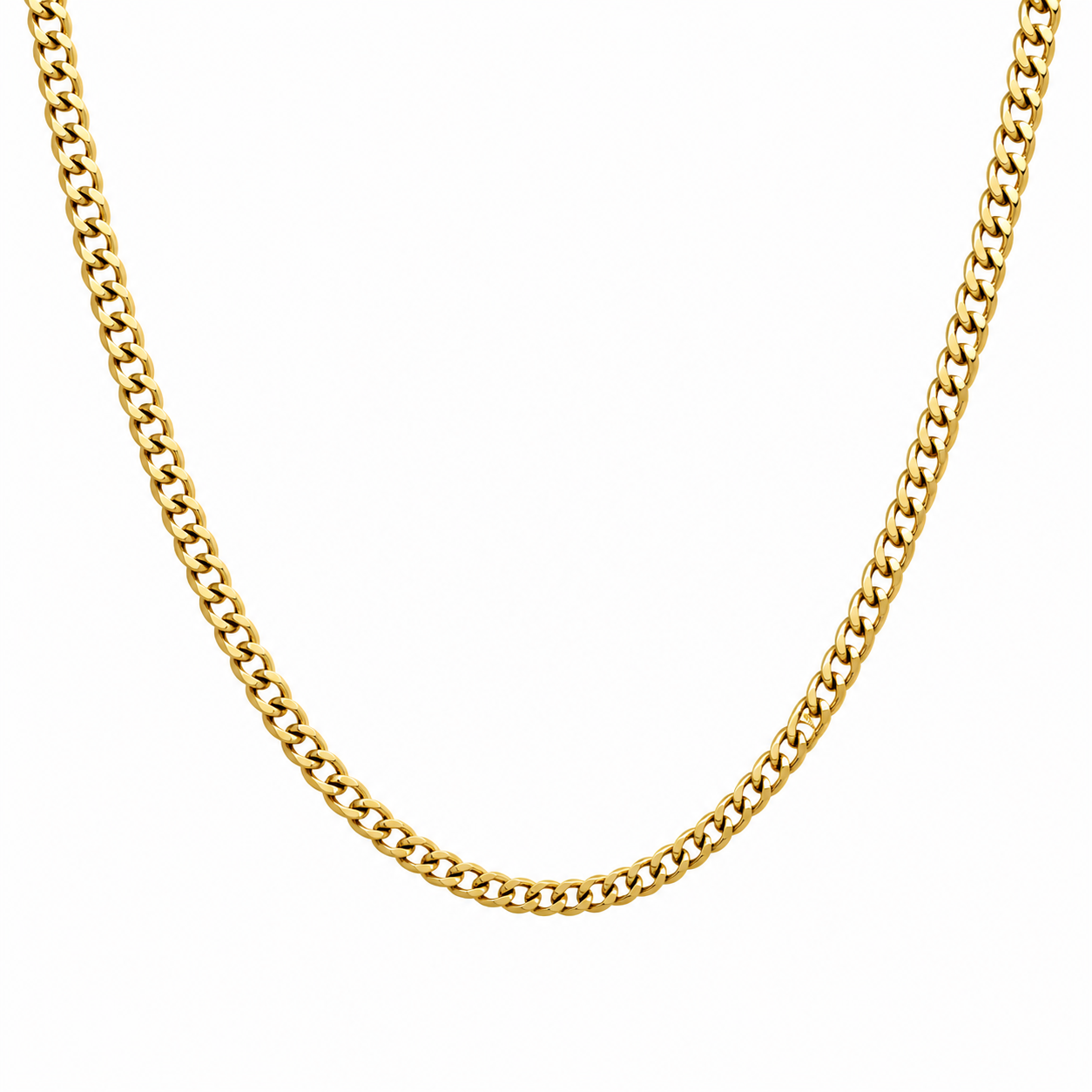Virelli Halsband Pansarlänk - Guldfärgat - 5mm