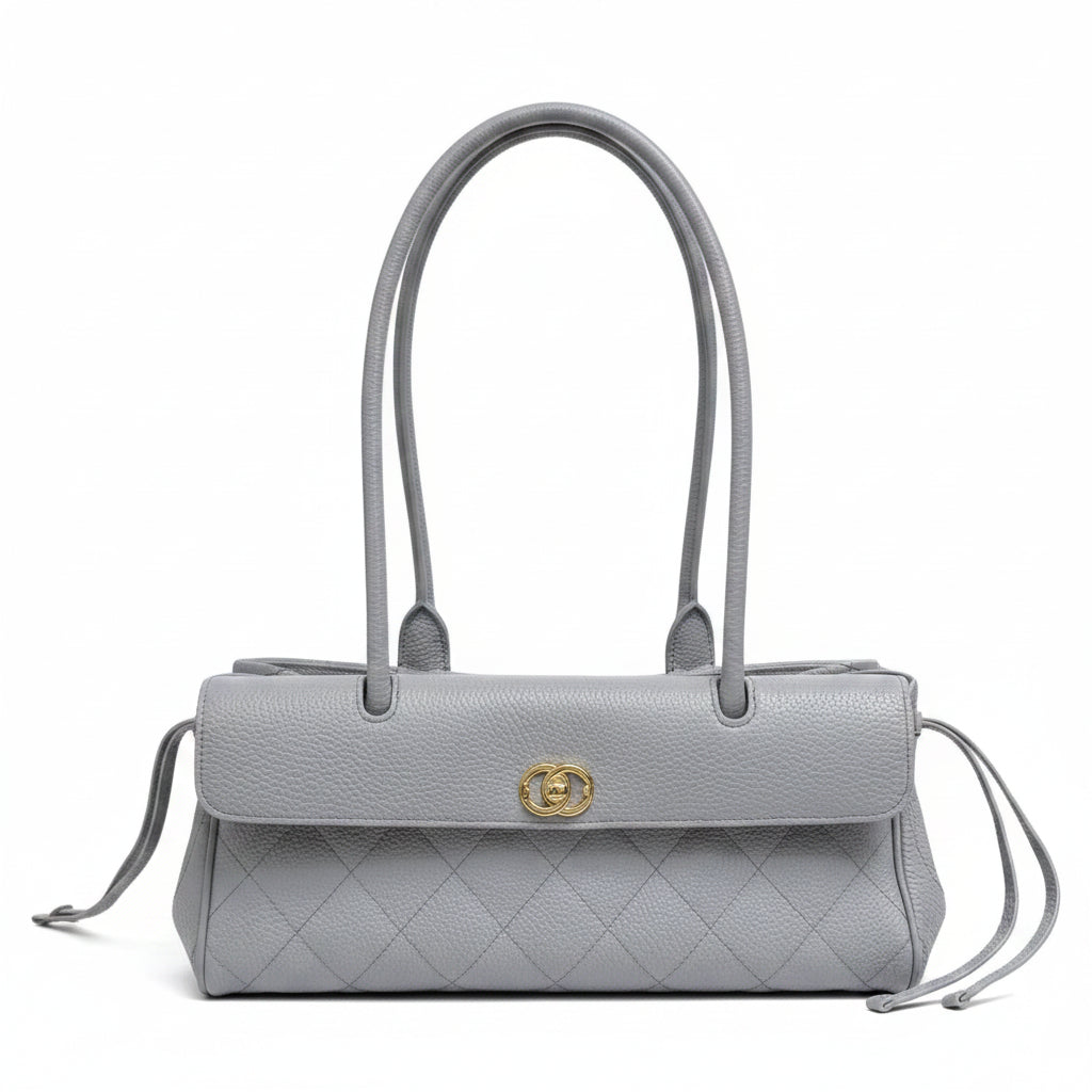 Céleste Läder Handväska 30 - Grey