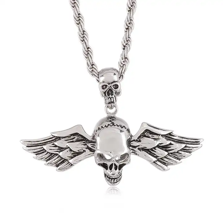 Flying Skull Pendant